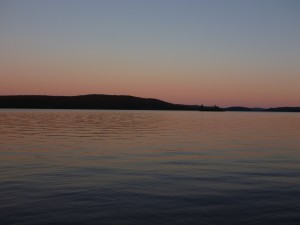 wakami lake provincial park ontario canada sundown sunset