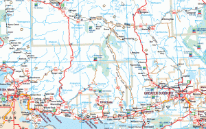 wakami lake provincial park northern ontario road map