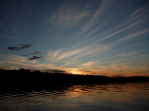 sunset fairbank provincial park sudbury ontario canada