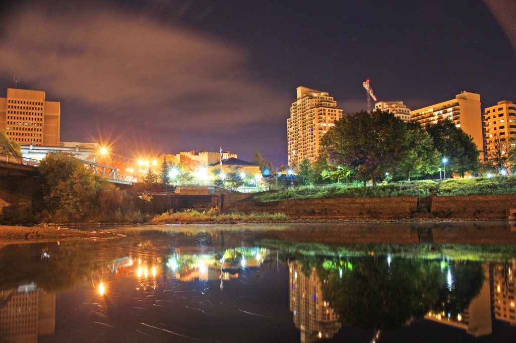 london ontario night thames river