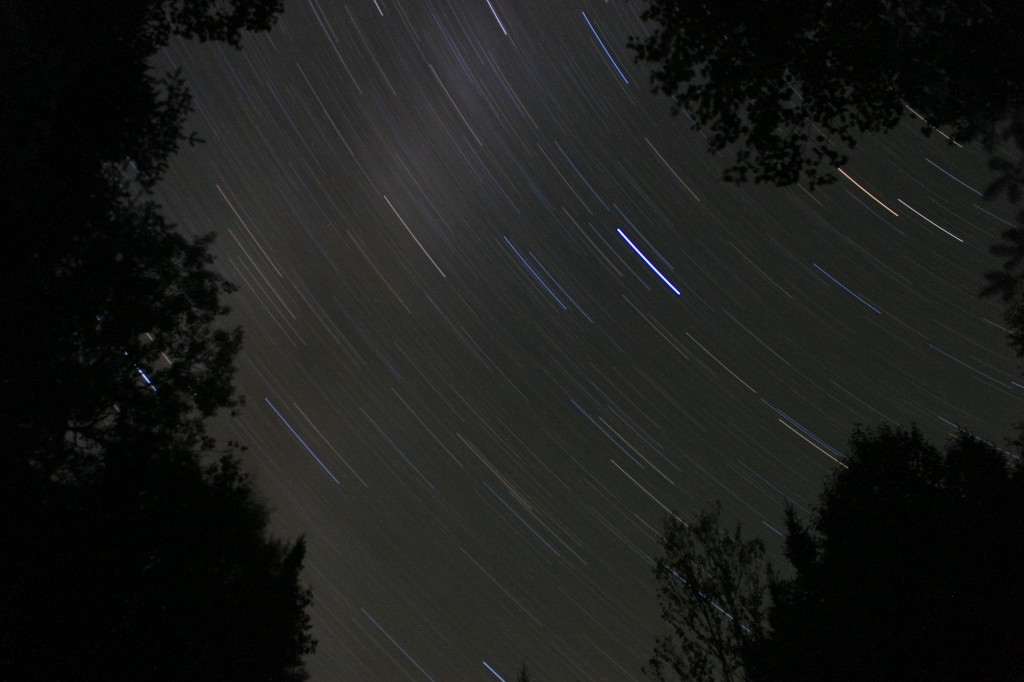 star trails mount carleton provincial park