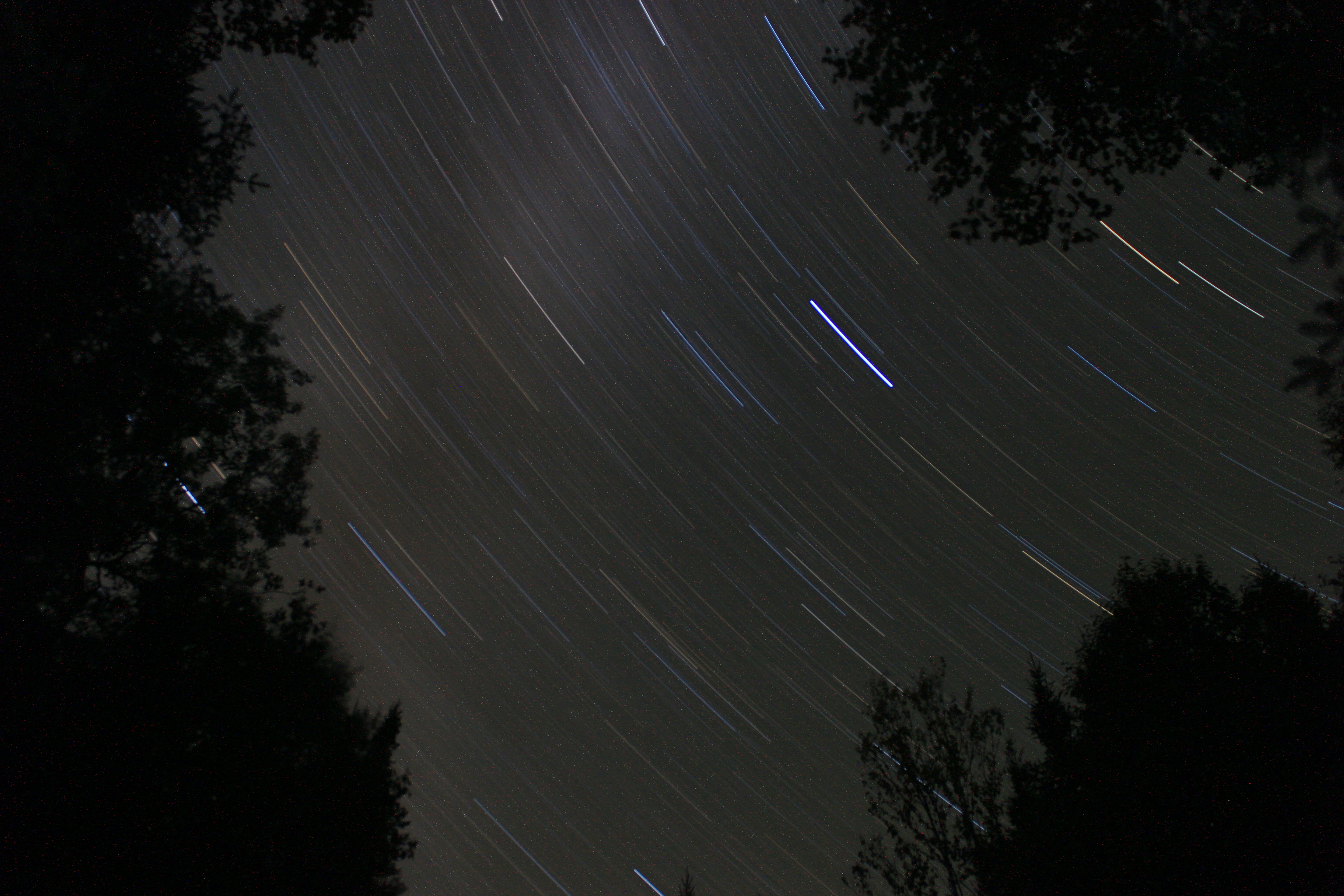star trails mount carleton provincial park