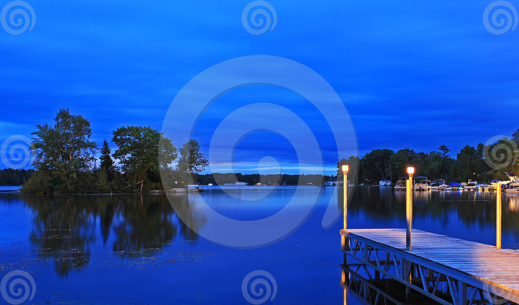 dock on pigeon lake