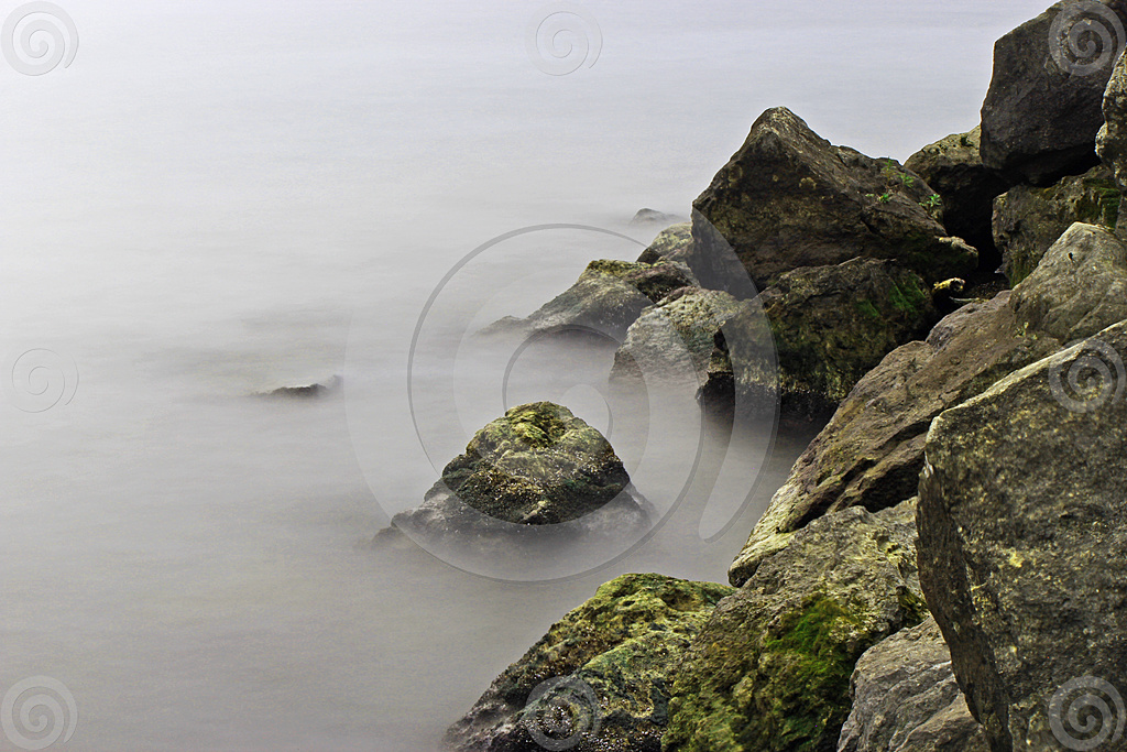 misty toronto waterfront