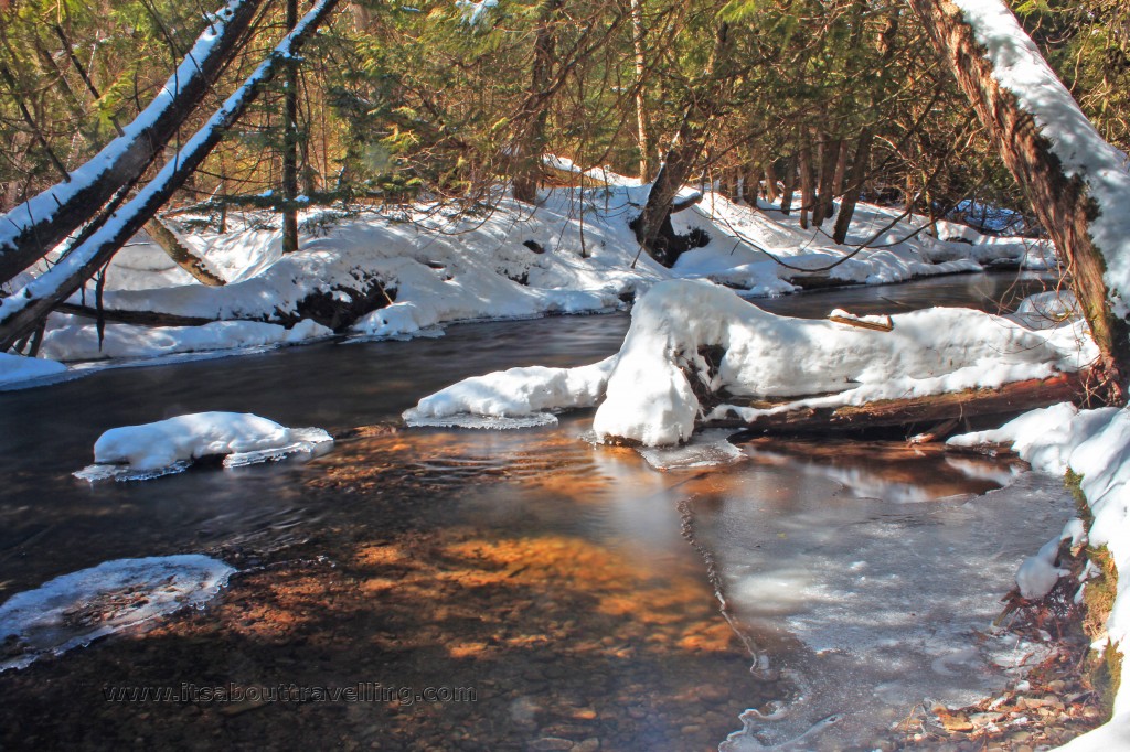 nottawasaga river winter scene hockley valley
