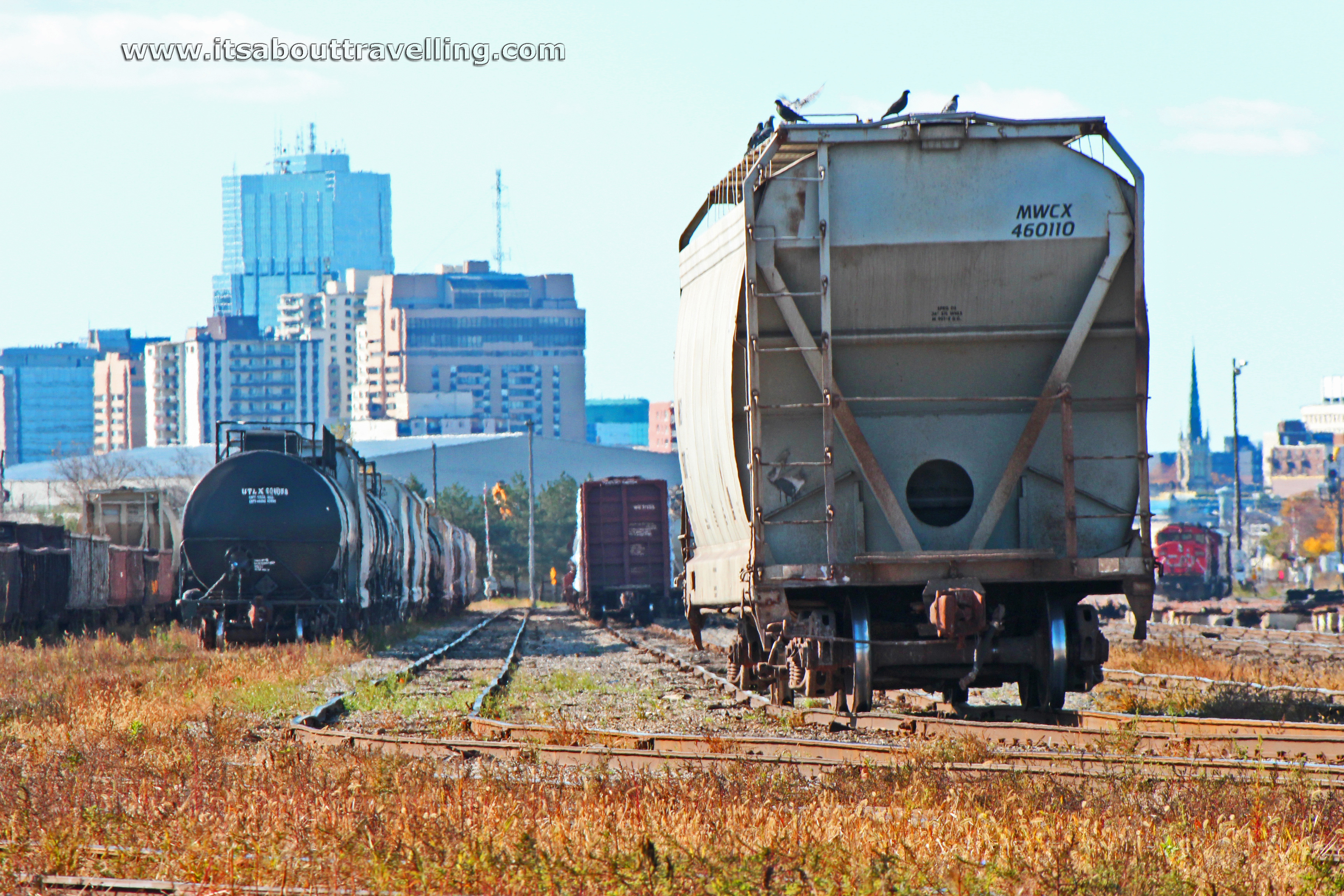 london ontario downtown from cn railway