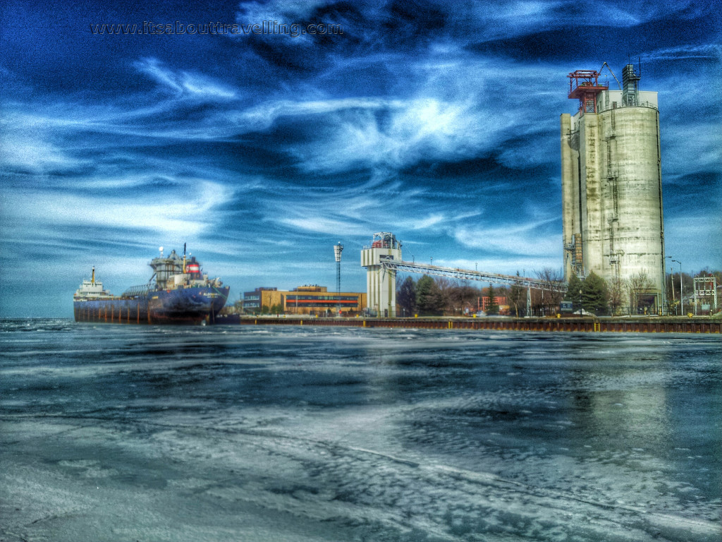 frozen owen sound harbour