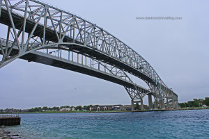 blue water bridge st clair river
