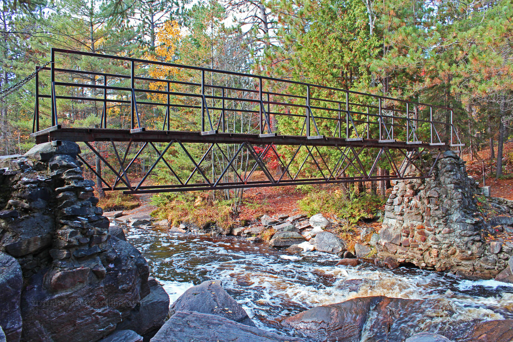 duchesnay falls walking bridge
