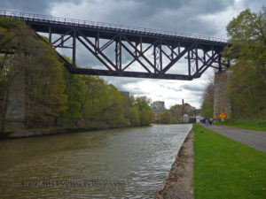 erie canal train trestle lockport new york