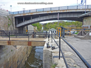 flight of five locks at lockport, new york