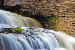 jones falls pottawatomi river owen sound ontario long exposure