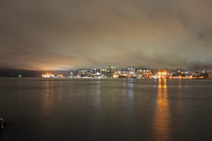 halifax nova scotia canada waterfront night skyline