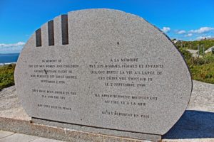 swissair flight 111 memorial peggy's cove nova scotia atlantic ocean