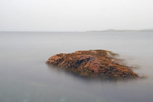 shoreline long exposure image seabreeze campground and cottages