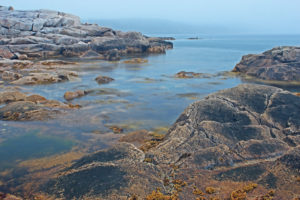shoreline long exposure image seabreeze campground and cottages