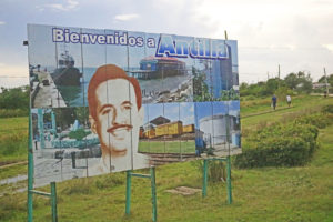 antilla cuba entrance sign