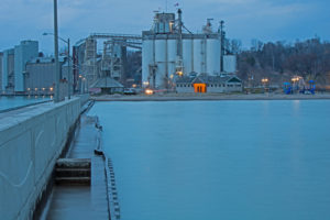 south pier goderich ontario canada lake huron