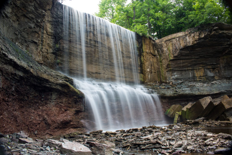 indian falls conservation area owen sound ontario canada waterfall