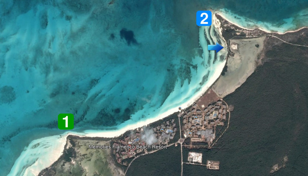 cayo coco cuba sunrise sunset guide map