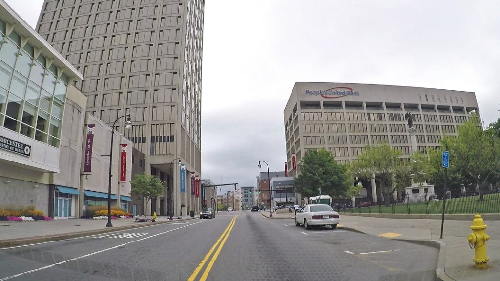 downtown worcester, massachusetts