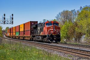 cn freight train diesel engine