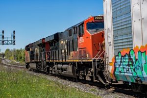 cn freight train diesel engine