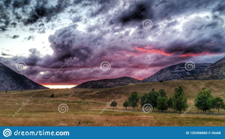 dreamstime stock photo montana skies